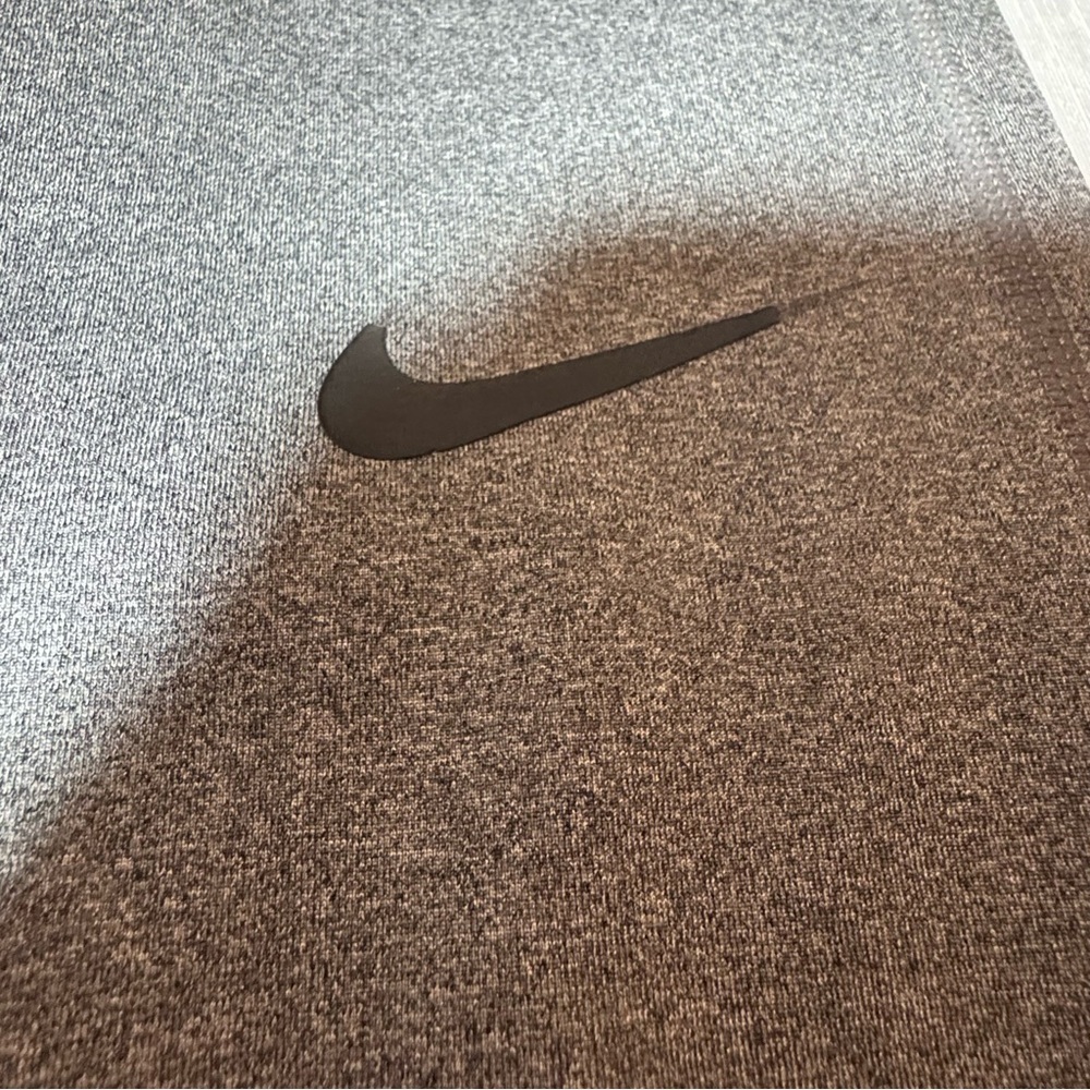 Nike Pro Leggings XS Gray Black Colorblock Athletic Pants - Picture 3 of 5